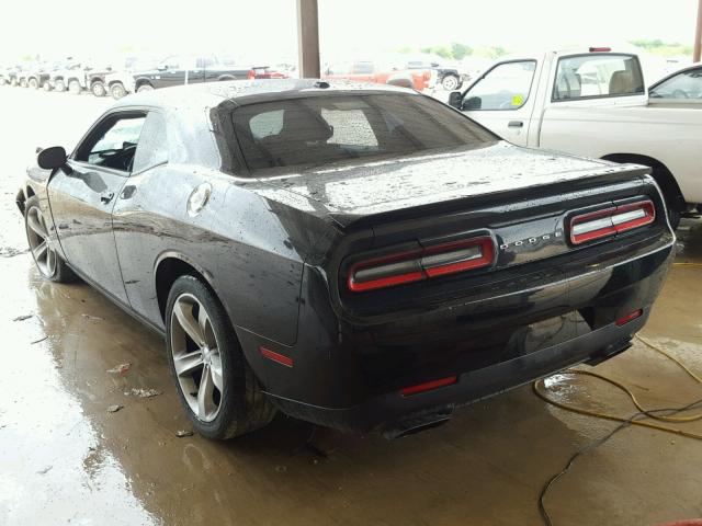 2C3CDZAT1FH720415 - 2015 DODGE CHALLENGER BLACK photo 3