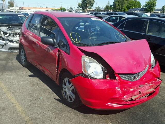 JHMGE88209S044391 - 2009 HONDA FIT RED photo 1