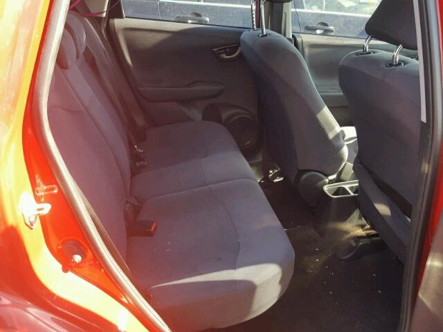 JHMGE88209S044391 - 2009 HONDA FIT Czerwony zdjęcie 6