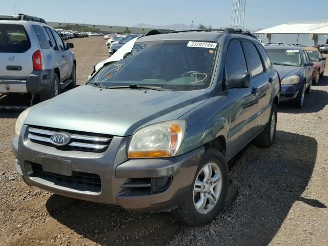 KNDJF723177406227 - 2007 KIA SPORTAGE E GREEN photo 2