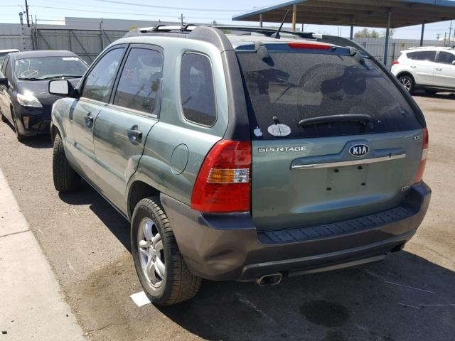 KNDJF723177406227 - 2007 KIA SPORTAGE E GREEN photo 3