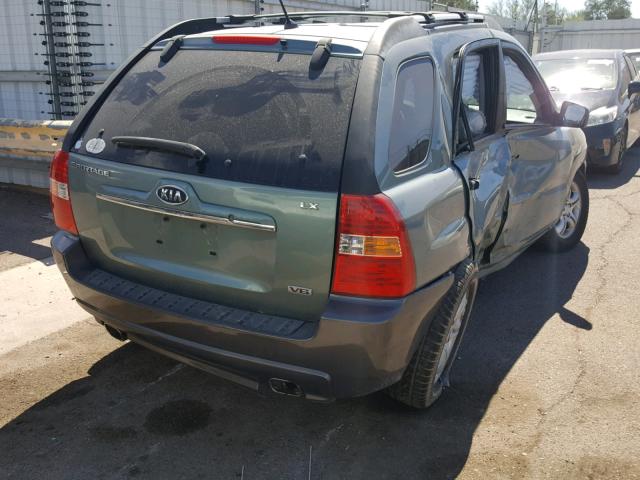 KNDJF723177406227 - 2007 KIA SPORTAGE E GREEN photo 4