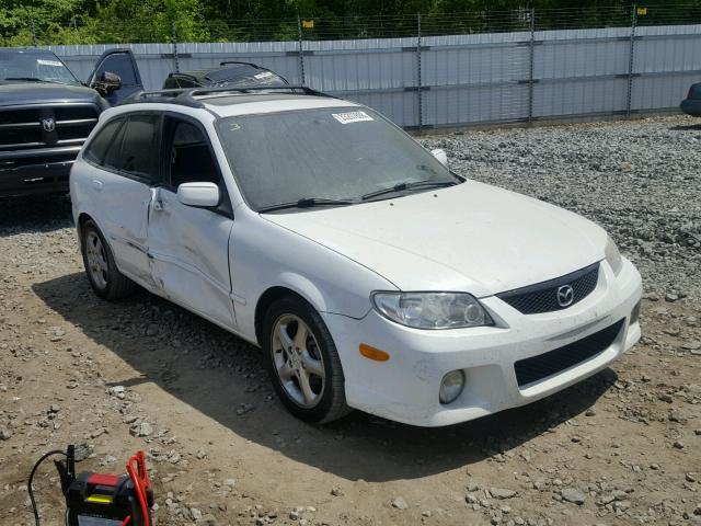 JM1BJ245X21467981 - 2002 MAZDA PROTEGE PR WHITE photo 1