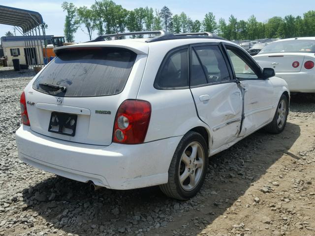 JM1BJ245X21467981 - 2002 MAZDA PROTEGE PR WHITE photo 4