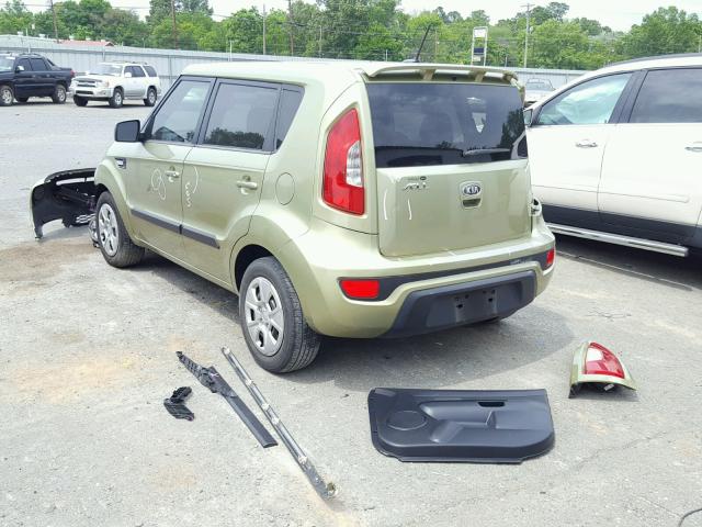 KNDJT2A55C7435481 - 2012 KIA SOUL GREEN photo 3