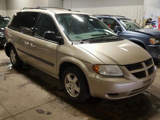 1D4GP45R65B312153 - 2005 DODGE CARAVAN SX TAN photo 1