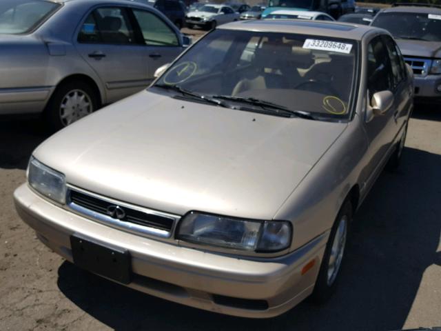 JNKCP01D6TT545230 - 1996 INFINITI G20 TAN photo 2