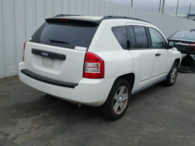 1J4FT47A89D230294 - 2009 JEEP COMPASS SP WHITE photo 4