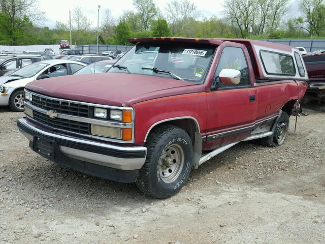 1GCDC14K1KE148495 - 1989 CHEVROLET GMT-400 C1 RED photo 2