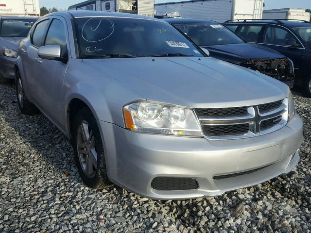 1C3CDZCB8CN177877 - 2012 DODGE AVENGER SX SILVER photo 1