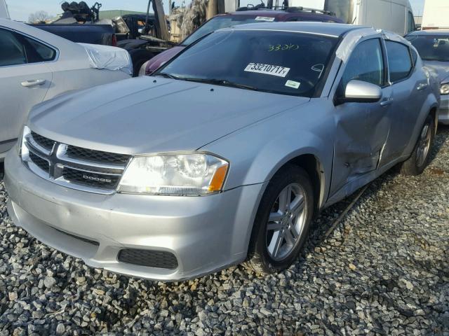 1C3CDZCB8CN177877 - 2012 DODGE AVENGER SX SILVER photo 2