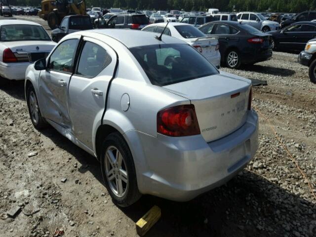 1C3CDZCB8CN177877 - 2012 DODGE AVENGER SX SILVER photo 9