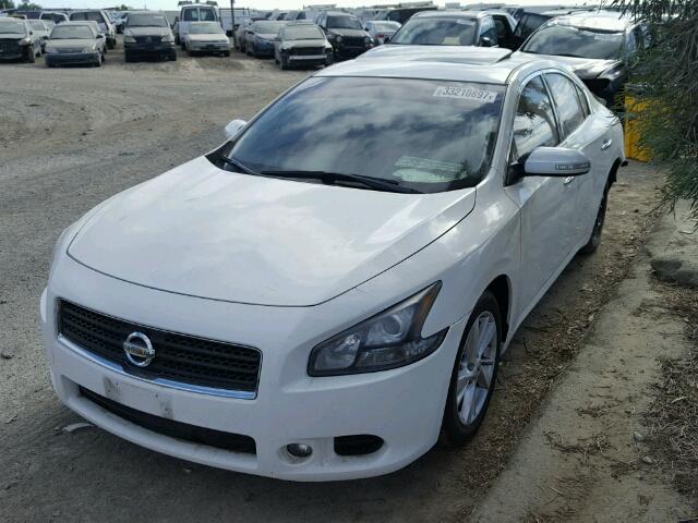 1N4AA5AP9BC805027 - 2011 NISSAN MAXIMA S WHITE photo 2