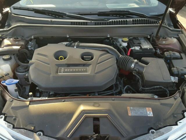 3LN6L2G94FR615933 - 2015 LINCOLN MKZ Rojo foto 7