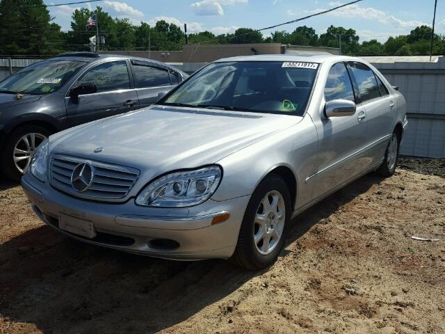 WDBNG70J91A183556 - 2001 MERCEDES-BENZ S SILVER photo 2