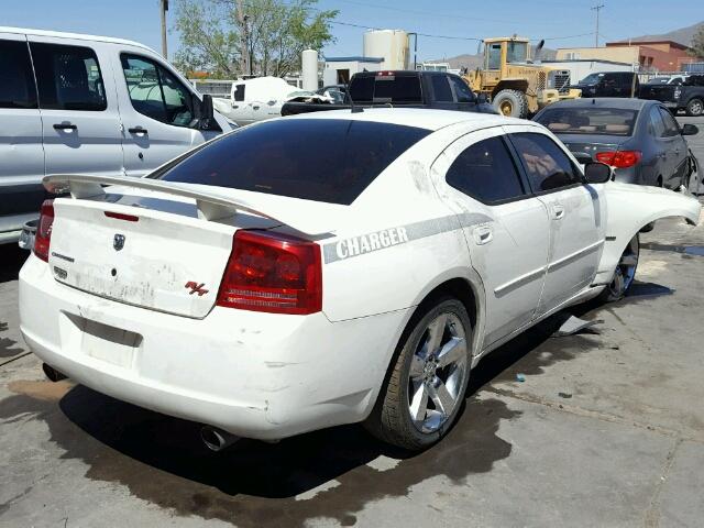 2B3LA53H68H271548 - 2008 DODGE CHARGER R/ WHITE photo 4