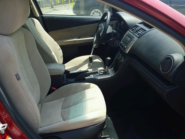 1YVHZ8BH1A5M52273 - 2010 MAZDA 6 I RED photo 5