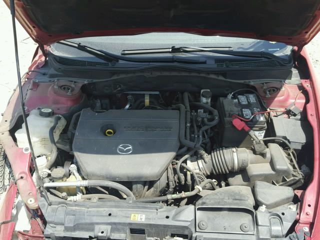 1YVHZ8BH1A5M52273 - 2010 MAZDA 6 I RED photo 7