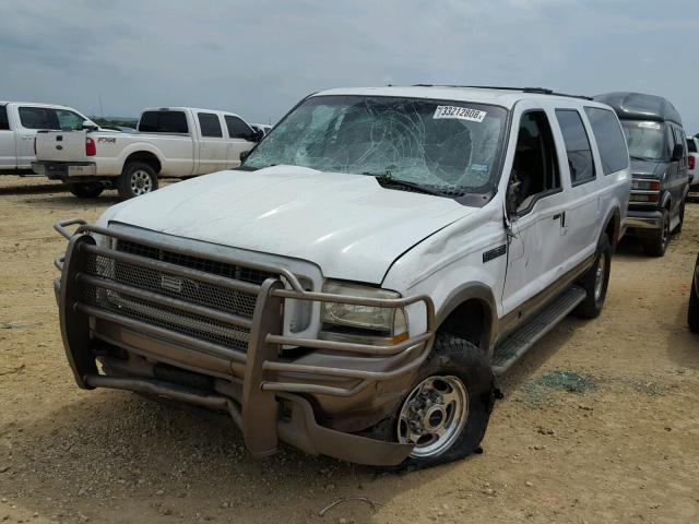 1FMSU45P43EC18052 - 2003 FORD EXCURSION WHITE photo 2