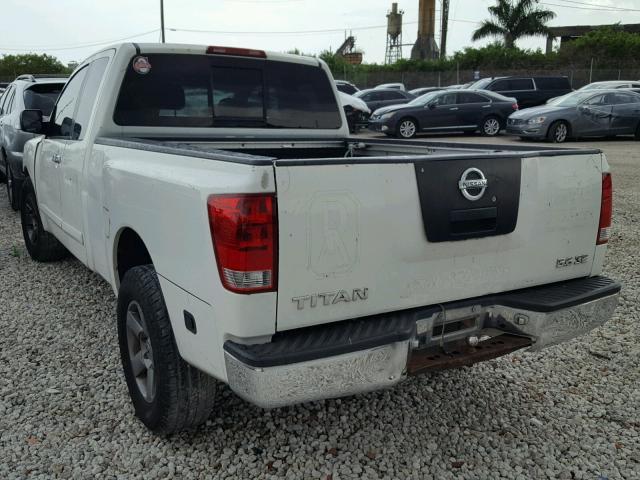 1N6BA06A55N522247 - 2005 NISSAN TITAN XE WHITE photo 3