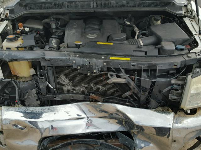 1N6BA06A55N522247 - 2005 NISSAN TITAN XE WHITE photo 7