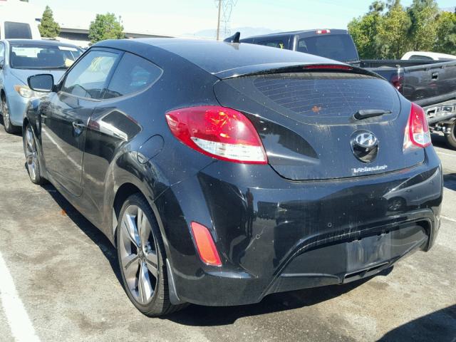 KMHTC6AD3CU060582 - 2012 HYUNDAI VELOSTER B BLACK photo 3