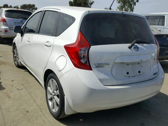 3N1CE2CP1EL397752 - 2014 NISSAN VERSA NOTE WHITE photo 3