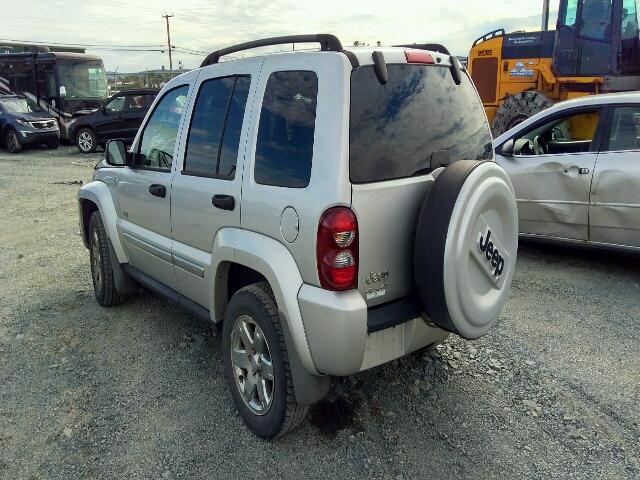 1J4GL48KX7W557356 - 2007 JEEP LIBERTY SP SILVER photo 3