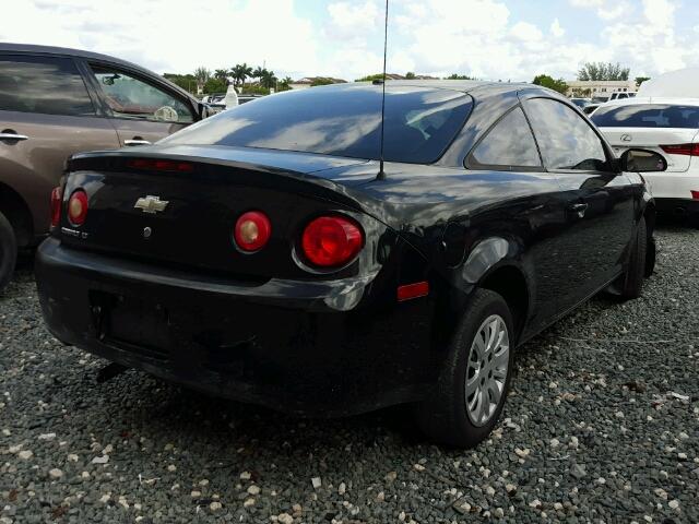 1G1AL18F887108338 - 2008 CHEVROLET COBALT LT BLACK photo 4