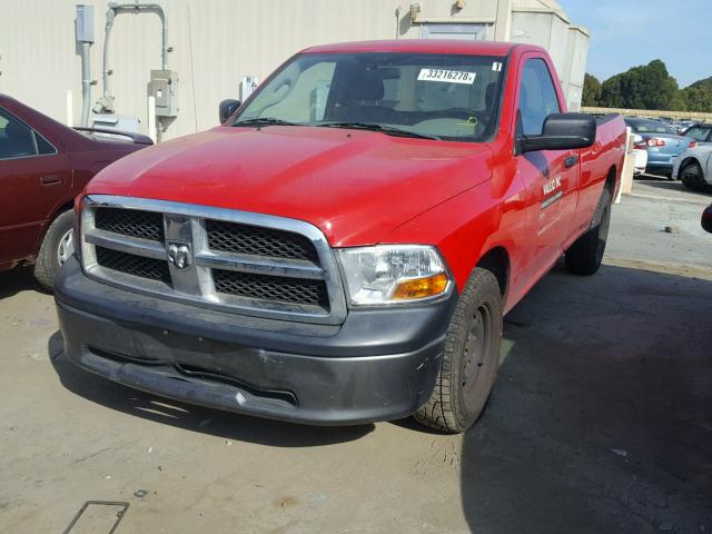 3D7JB1EPXBG504246 - 2011 DODGE RAM 1500 RED photo 2