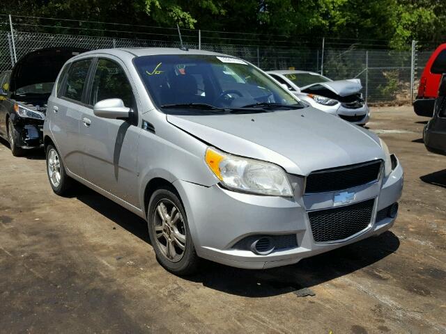 KL1TD66E49B691176 - 2009 CHEVROLET AVEO LS SILVER photo 1