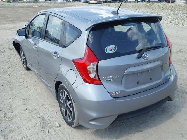 3N1CE2CP9FL399511 - 2015 NISSAN VERSA NOTE GRAY photo 3