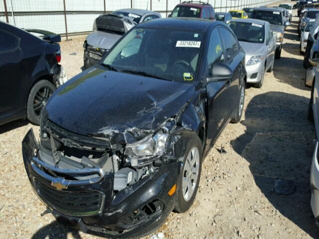 1G1PA5SH2F7166704 - 2015 CHEVROLET CRUZE LS BLACK photo 2