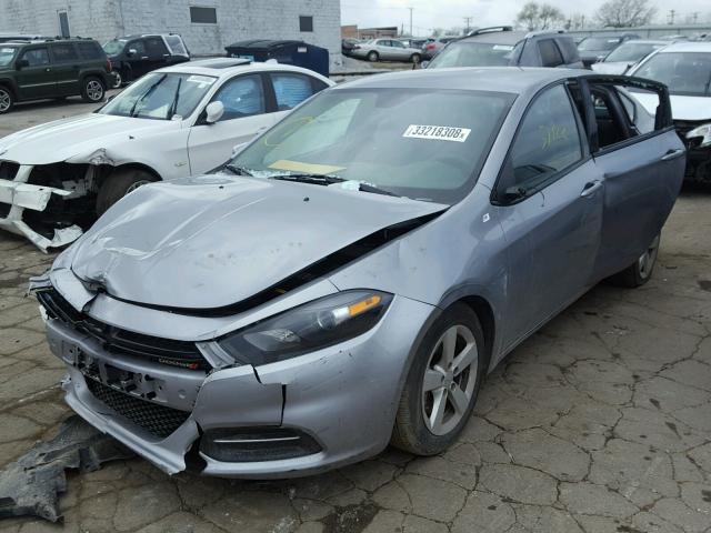 1C3CDFBA0GD605055 - 2016 DODGE DART SXT GRAY photo 2