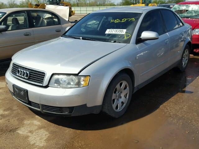 WAUJC68E42A133403 - 2002 AUDI A4 1.8T SILVER photo 2