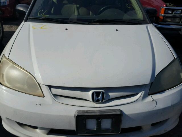 1HGES16614L020829 - 2004 HONDA CIVIC LX WHITE photo 9