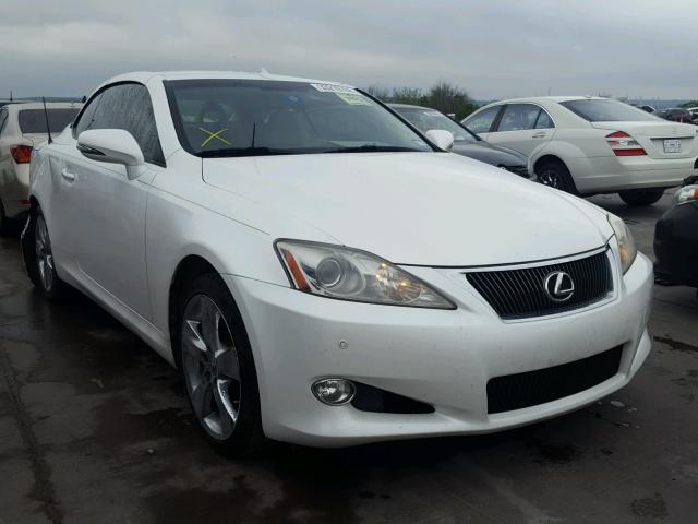 JTHFE2C24A2503846 - 2010 LEXUS IS 350 WHITE photo 1