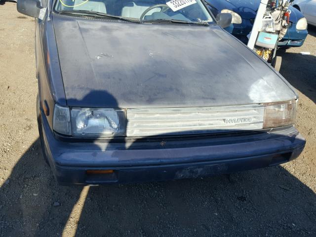 KMHLD21J3JU236779 - 1988 HYUNDAI EXCEL GL GRAY photo 7