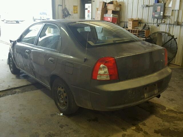 KNAFB161425065317 - 2002 KIA SPECTRA SILVER photo 3