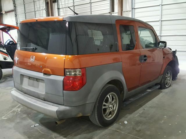 5J6YH18344L009511 - 2004 HONDA ELEMENT LX ORANGE photo 4