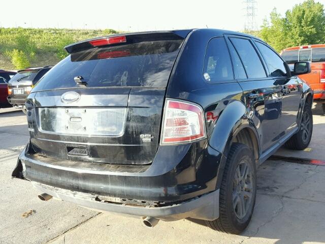 2FMDK48C38BA20735 - 2008 FORD EDGE BLACK photo 4