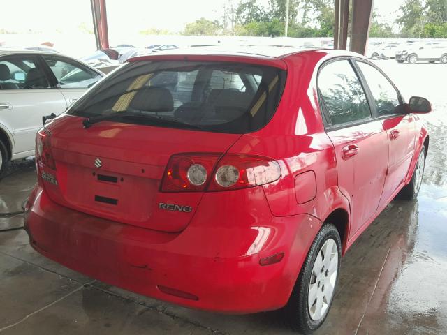 KL5JD66Z18K771803 - 2008 SUZUKI RENO BASE RED photo 4