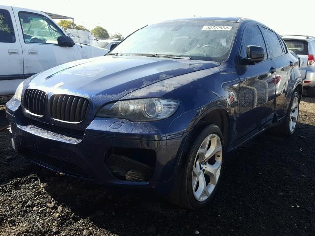 5UXFG4C55AL225260 - 2010 BMW X6 XDRIVE3 BLUE photo 2