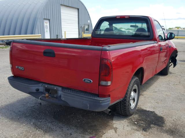 2FTRF17214CA00252 - 2004 FORD F-150 HERI RED photo 4