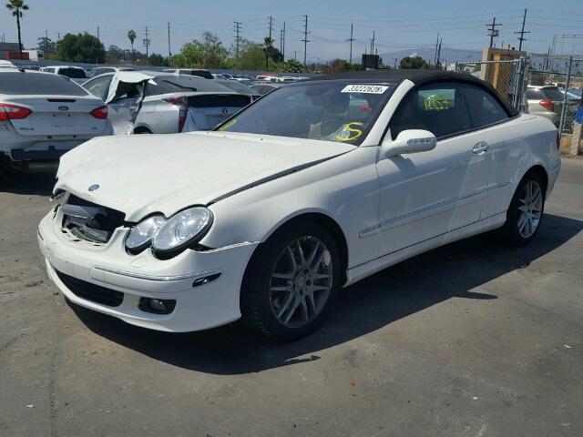 WDBTK56G18T091023 - 2008 MERCEDES-BENZ CLK 350 WHITE photo 2