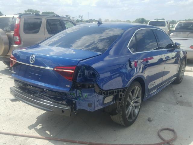 1VWDT7A35HC019922 - 2017 VOLKSWAGEN PASSAT R-L BLUE photo 4