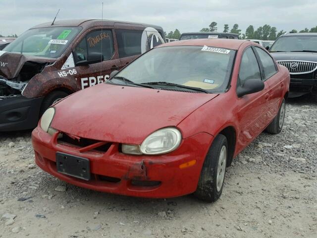 1B3ES26C02D530236 - 2002 DODGE NEON RED photo 2