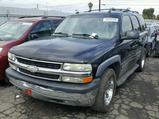 1GNEK13TX4R185551 - 2004 CHEVROLET TAHOE K150 BLACK photo 2