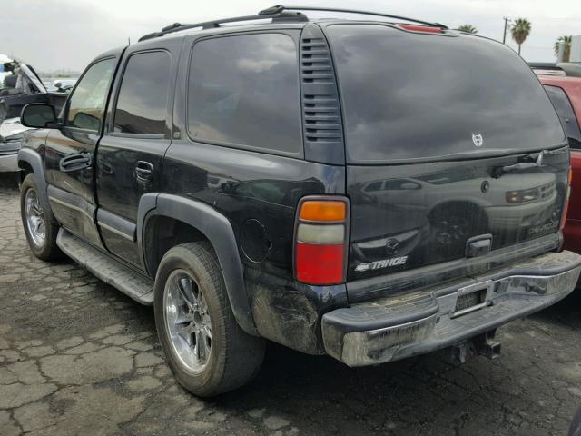 1GNEK13TX4R185551 - 2004 CHEVROLET TAHOE K150 BLACK photo 3