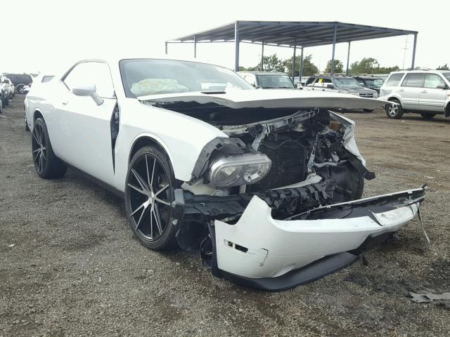 2C3CDYAG1EH313075 - 2014 DODGE CHALLENGER WHITE photo 1